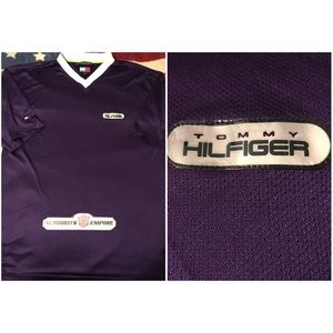 Vintage Tommy Hilfiger Mesh Tennis Shirt L Wimbledon pwing Usa Ovo White US OPEN